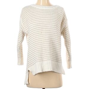 BOSTON PROPER PULLOVER SWEATER, IVORY,  SIZE SMALL